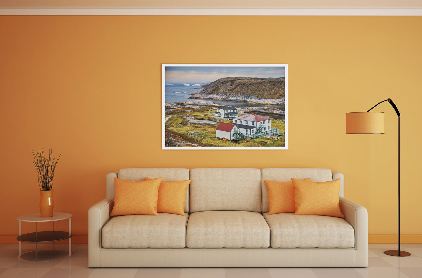 Puerto de batalla<br> Labrador Canadá<br> Impresión cromogénica de bellas artes de archivo