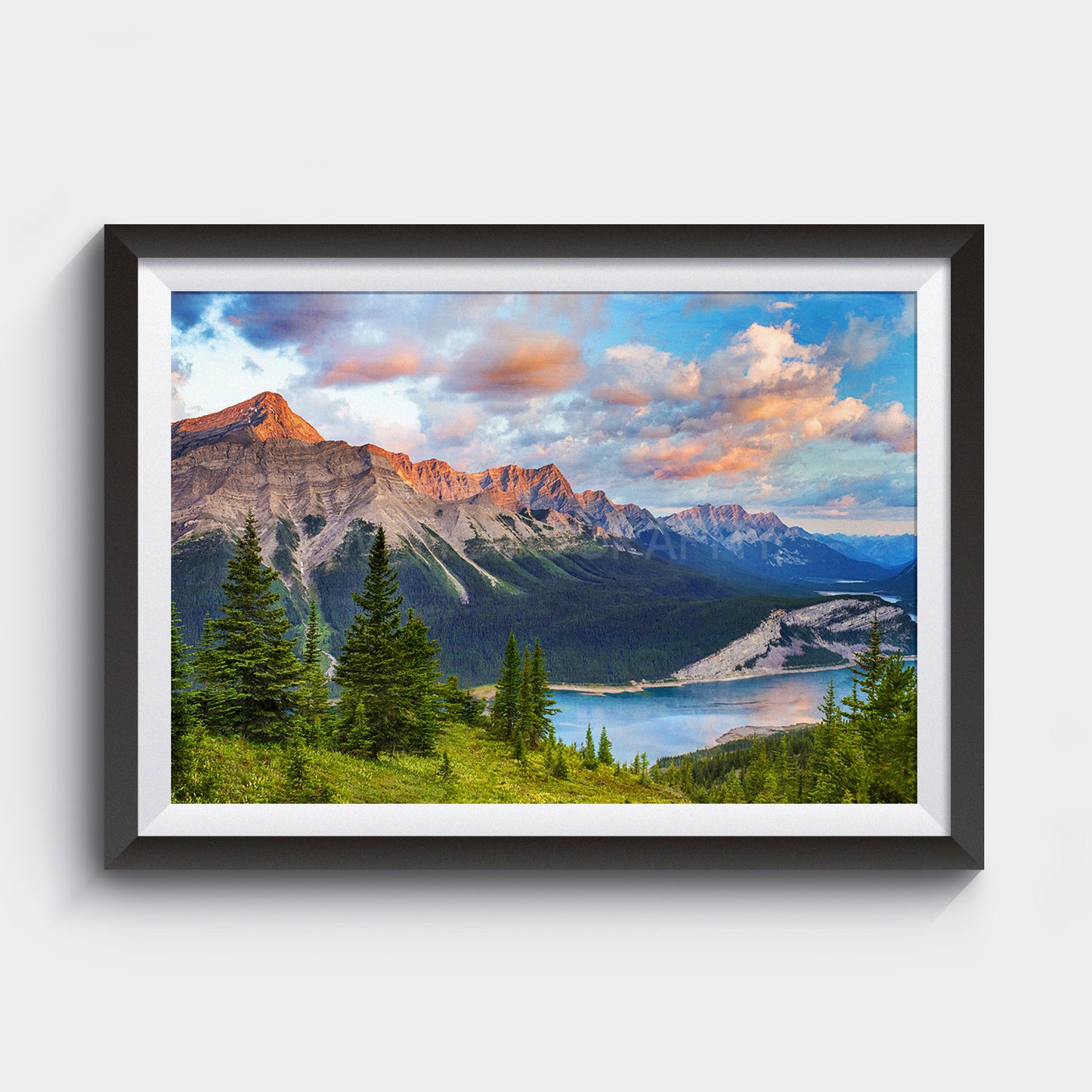 Amanecer en Kananaskis<br> Alberta Canadá<br> Archivo de edición limitada<br> Impresión cromogénica de bellas artes