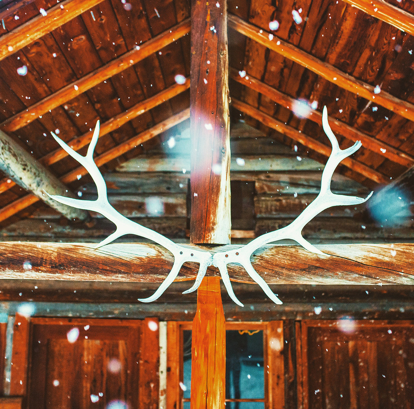 Lodge en el campo<br> Parque Nacional Banff Canadá<br> Impresión cromogénica de bellas artes de archivo