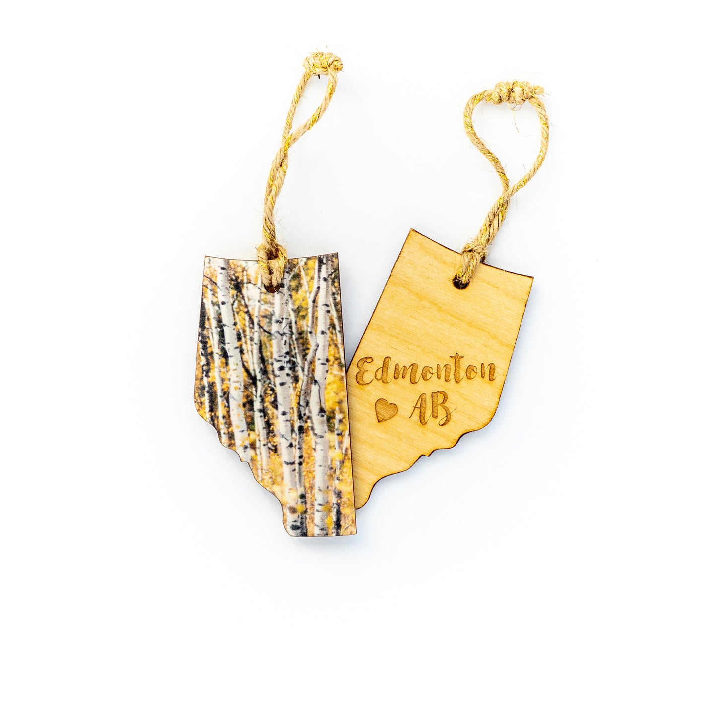 CLEARANCE Alberta Wooden Holiday Ornament Edmonton AB