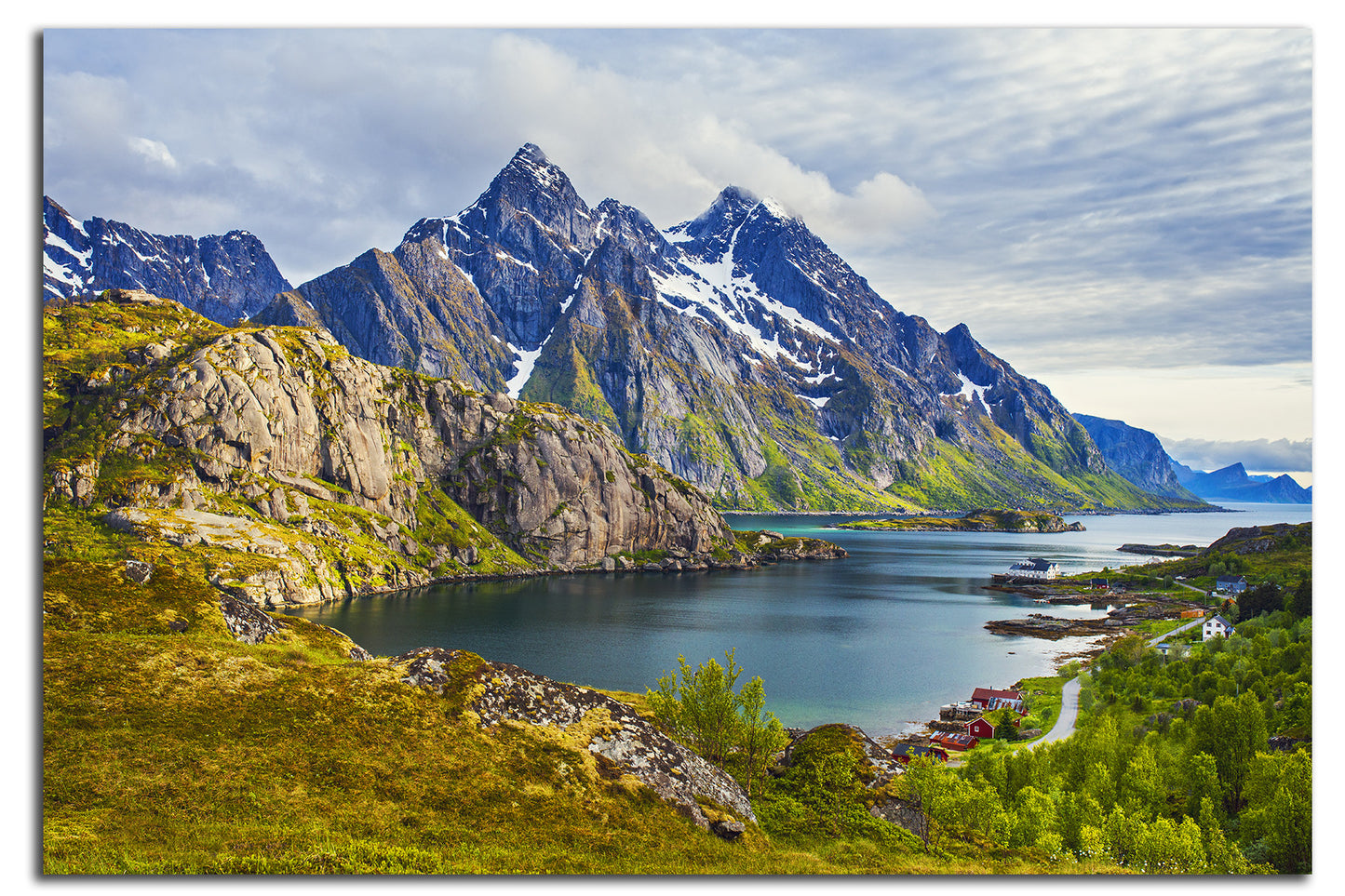 Puesta de sol de verano<br> Noruega<br> Archivo de edición limitada<br> Impresión cromogénica de bellas artes