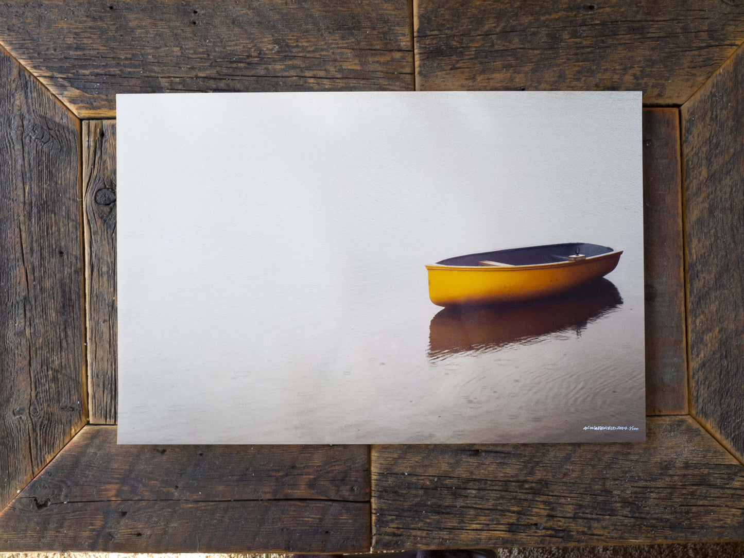 Rowboat in Calm Rain<br>Hofsos Iceland <br>Limited Edition Archival Fine Art Chromogenic Print
