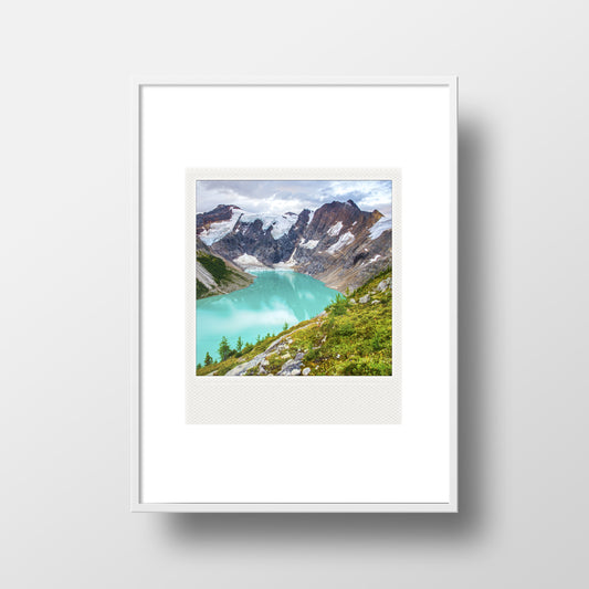Metallic Polaroid Magnet <br> Alpine Lake // British Columbia