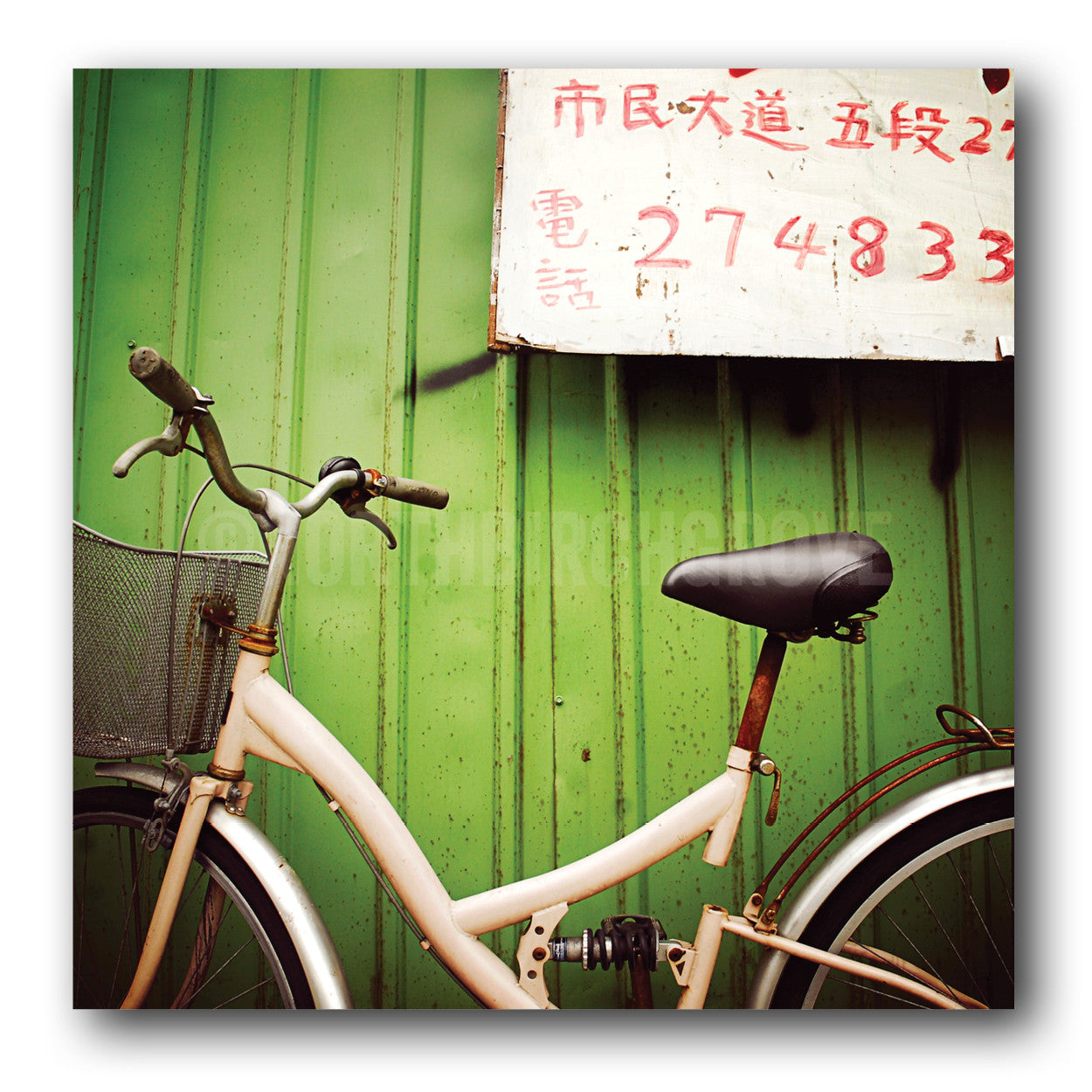 Bicycle in Taipei Taiwan<br>Archival Fine Art Chromogenic Print