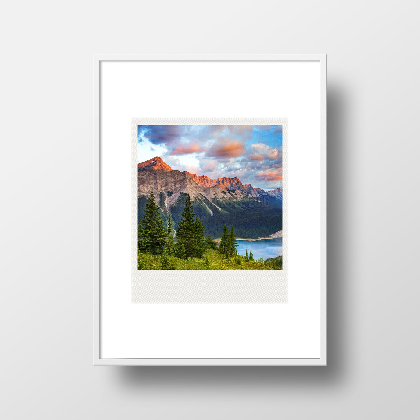 Polaroid Magnet Kananaskis Country Alberta Rockies