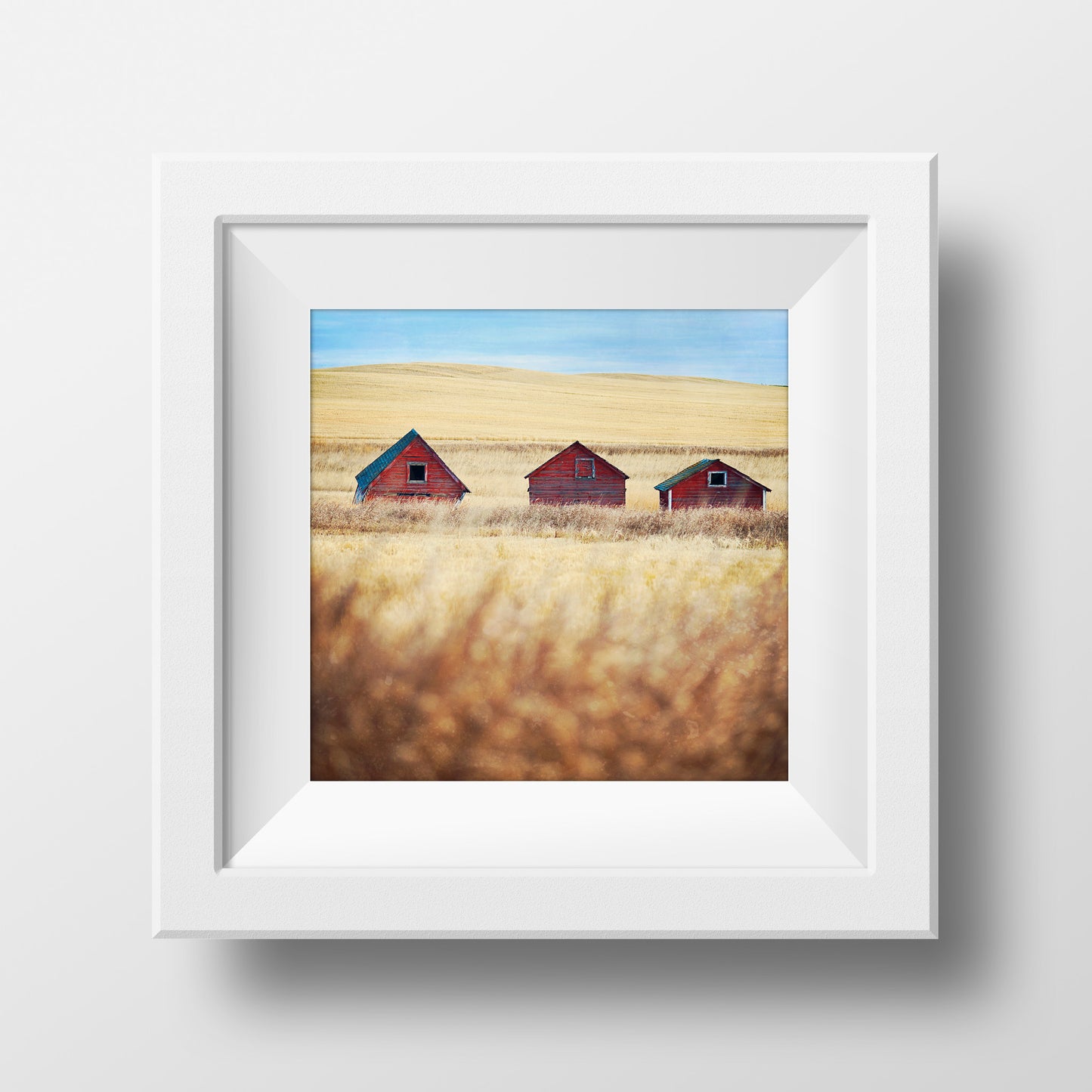3 Little Farm Buildings <br>Archival Fine Art Chromogenic Print