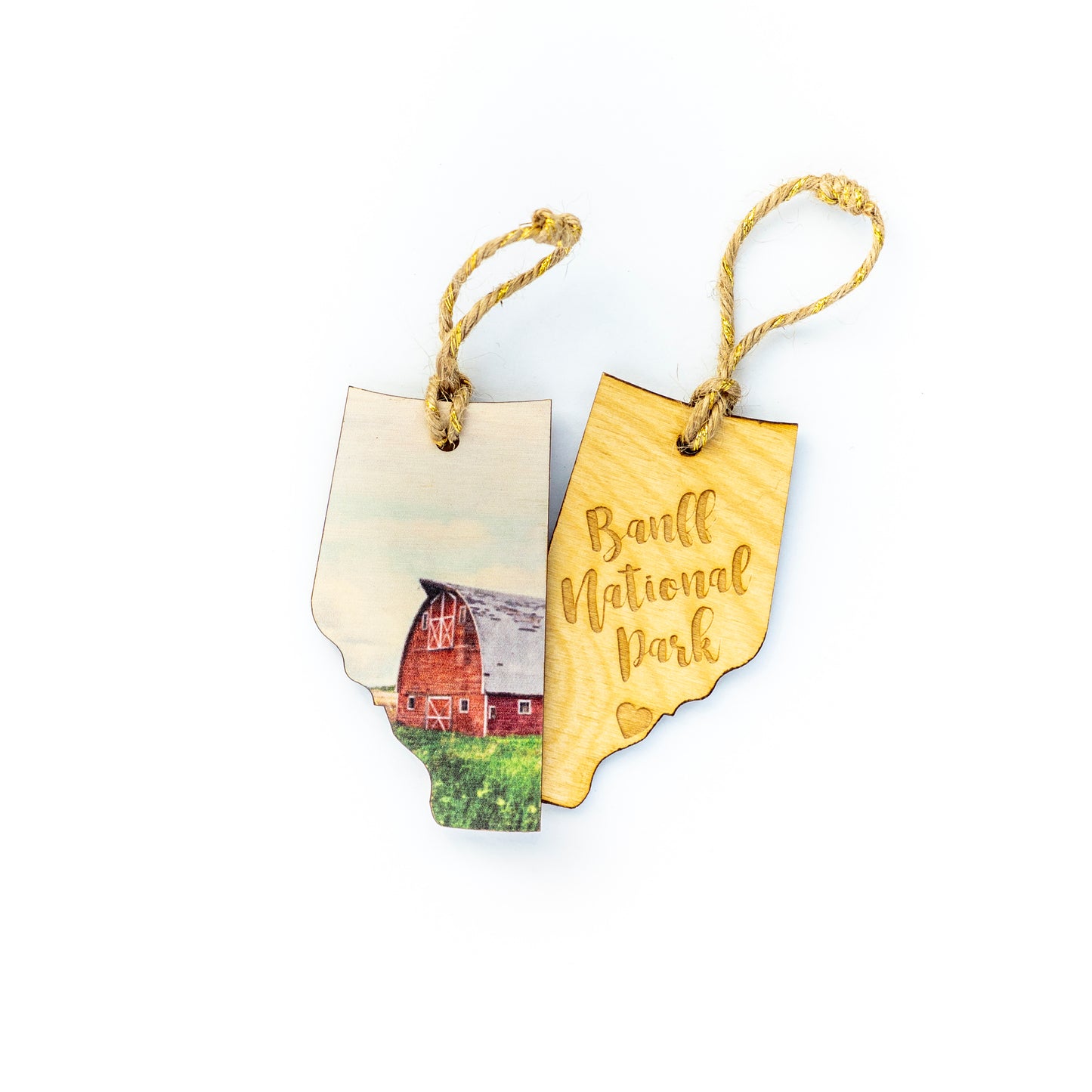 CLEARANCE Alberta Wooden Holiday Ornament Banff National Park