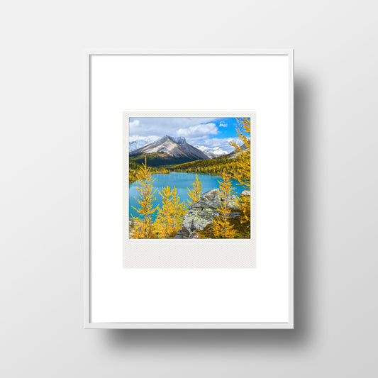 CLEARANCE<br> Metallic Polaroid Magnet <br>Morning Light Banff N.P