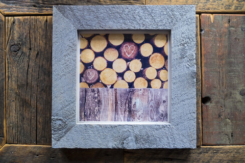 163 Inventory Clearance<br> Raw Cedar Frame with Glass <br> Gray