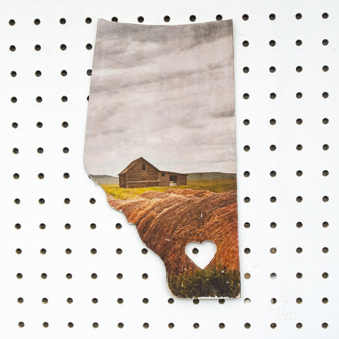Alberta Love Landscape <br> Photo on Birch Wood Panel <br> Pre-Order Limited Stock <br>SHIPS FREE