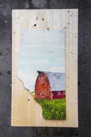 Large Wood Print <br> Alberta Province <br> Photo on Plywood Panel<br> 10 Styles