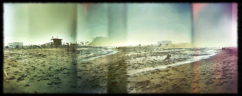 Discontinued Size 4x10" <br>Beach in California<br> Archival Fine Art Chromogenic Print