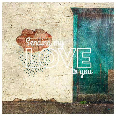 4x4" Matte Postcard / Print <br>Sending My Love to You!