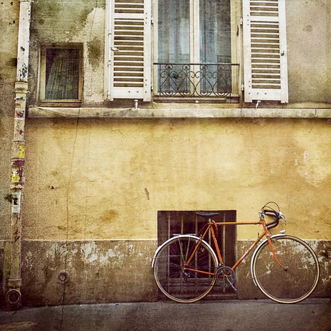 Discontinued Sizes 5" + 10"<br>Bicycle in Paris<br> Archival Fine Art Chromogenic Print