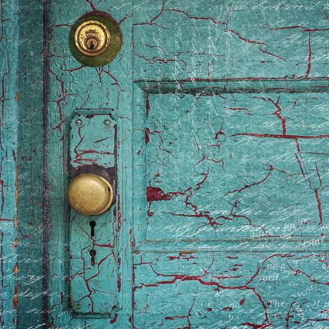 Discontinued Sizes 5" + 10" <br>Antique Door Revelstoke BC<br> Archival Fine Art Chromogenic Print