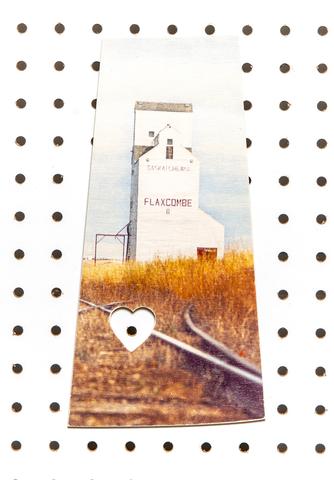 Saskatchewan Landscape<br> Flaxcombe Elevator <br>Photo on Birch Wood Panel <br> SHIPS FREE