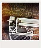 Discontinued Polaroid Magnet <br>Vintage Typewriter <br> Metallic Finish