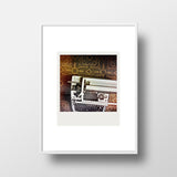 Discontinued Polaroid Magnet <br>Vintage Typewriter <br> Metallic Finish