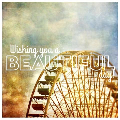 4x4" Matte Postcard / Print <br> Wishing You A Beautiful Day!