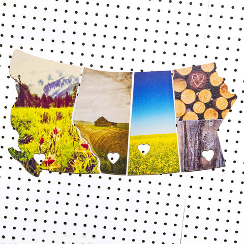 4 Province Collection No. 3 <br> Photos on Birch Wood Panels<br>
